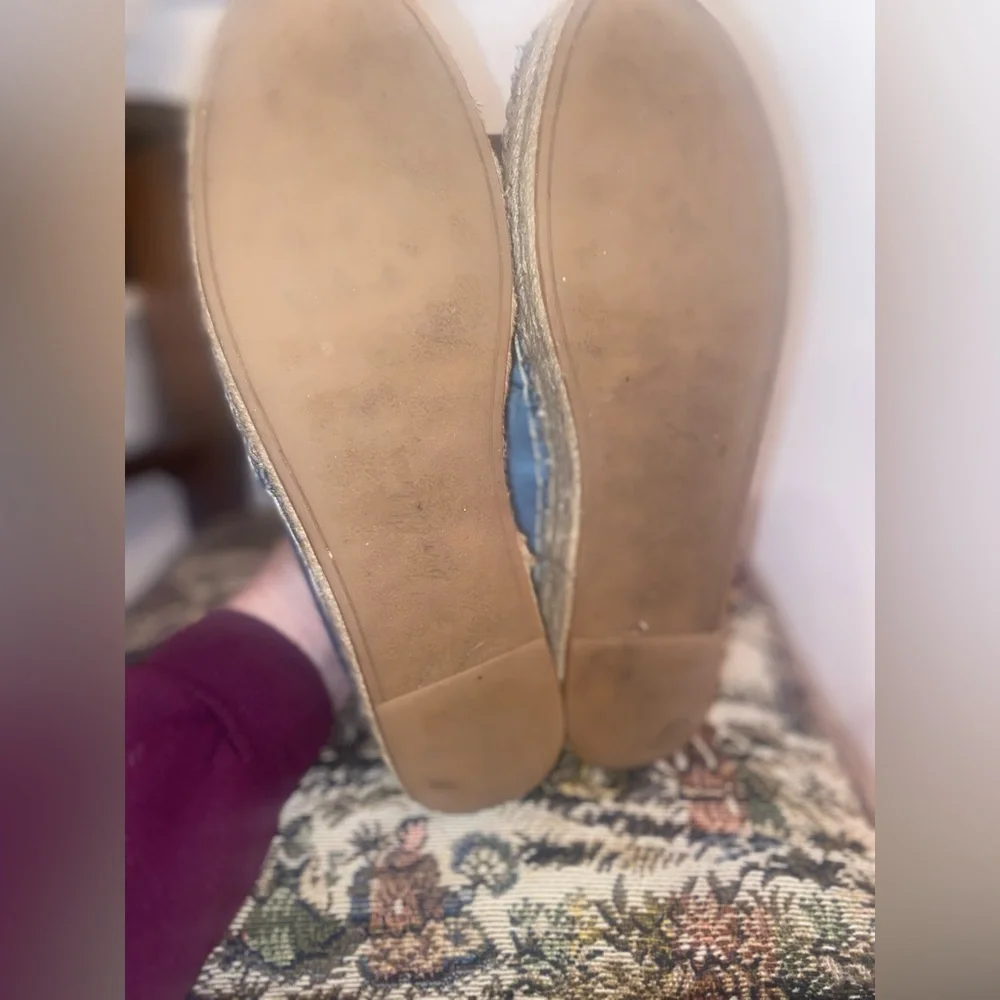 Sam Edelman Carrin Blue Satin Espadrilles • Women’s 8.5 💙